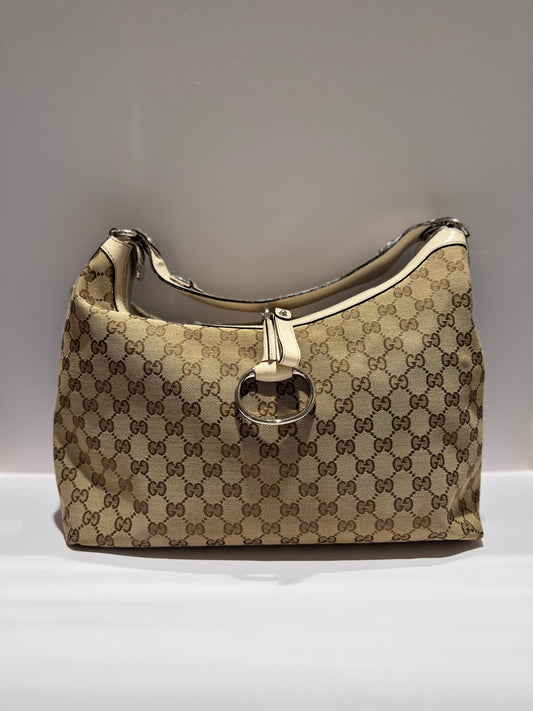 Gucci Icon Bit Hobo White