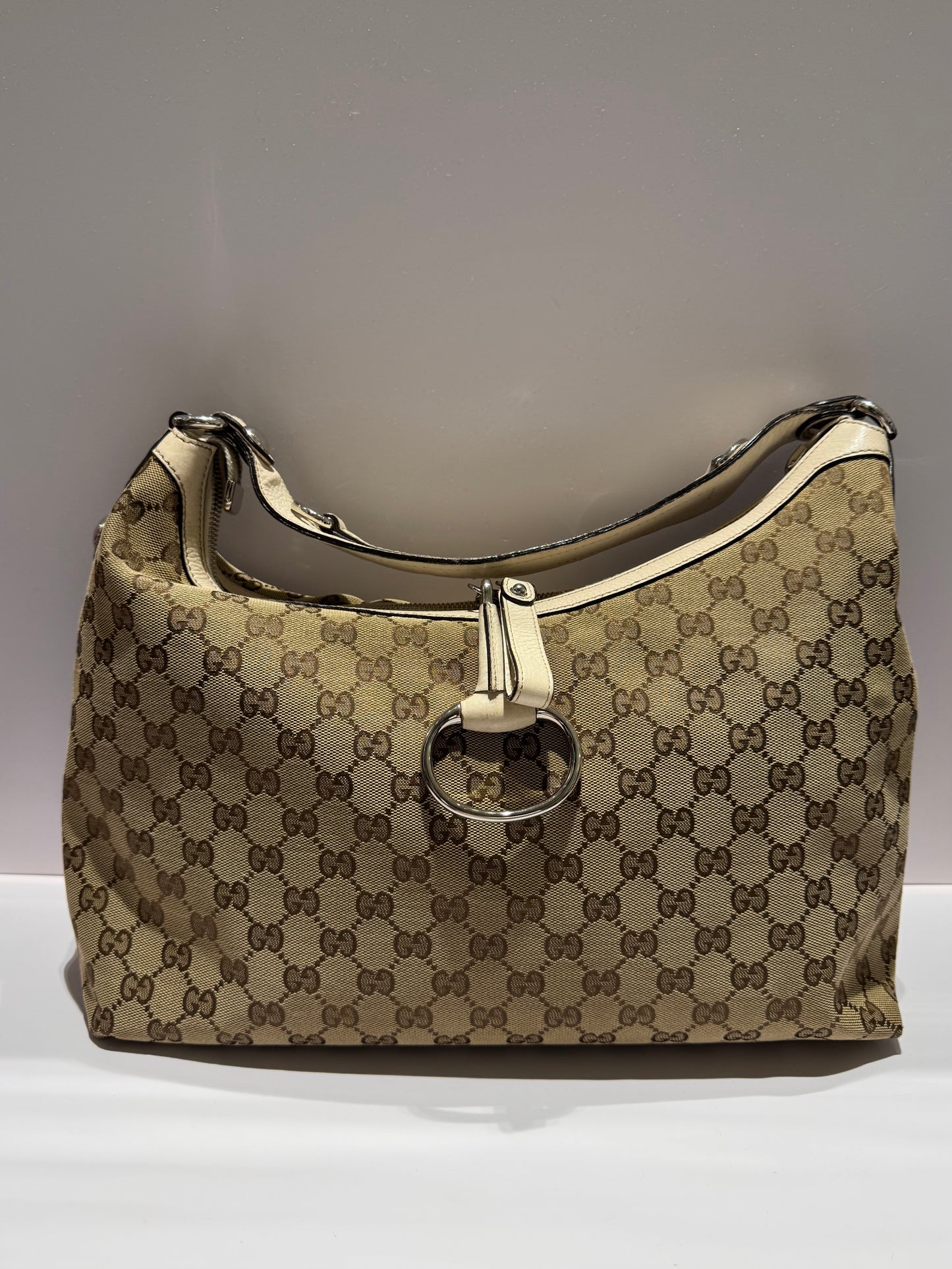 Gucci Icon Bit Hobo White