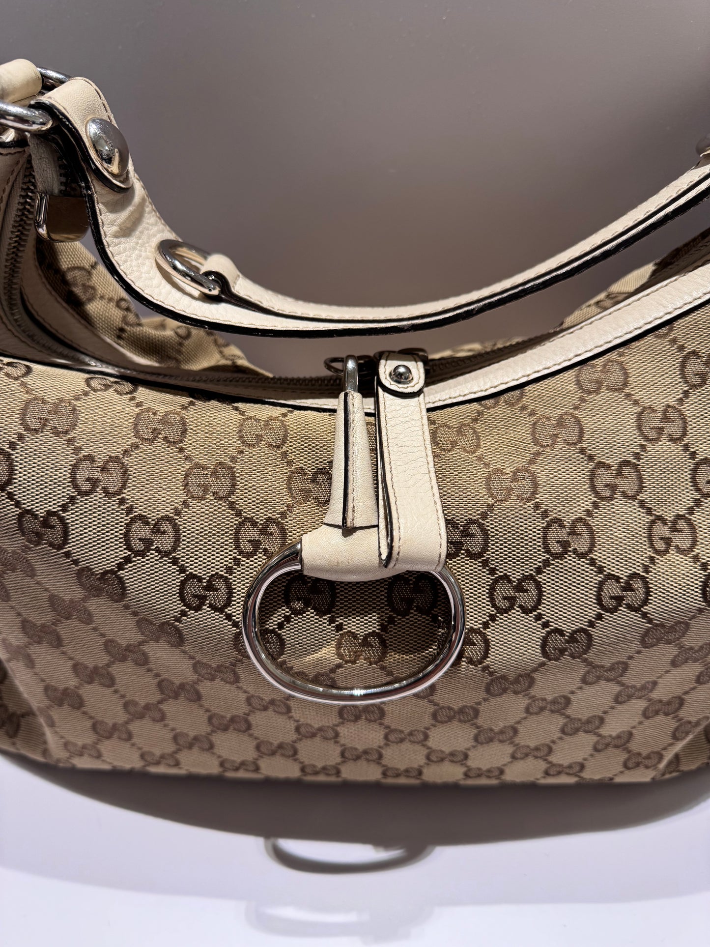 Gucci Icon Bit Hobo White